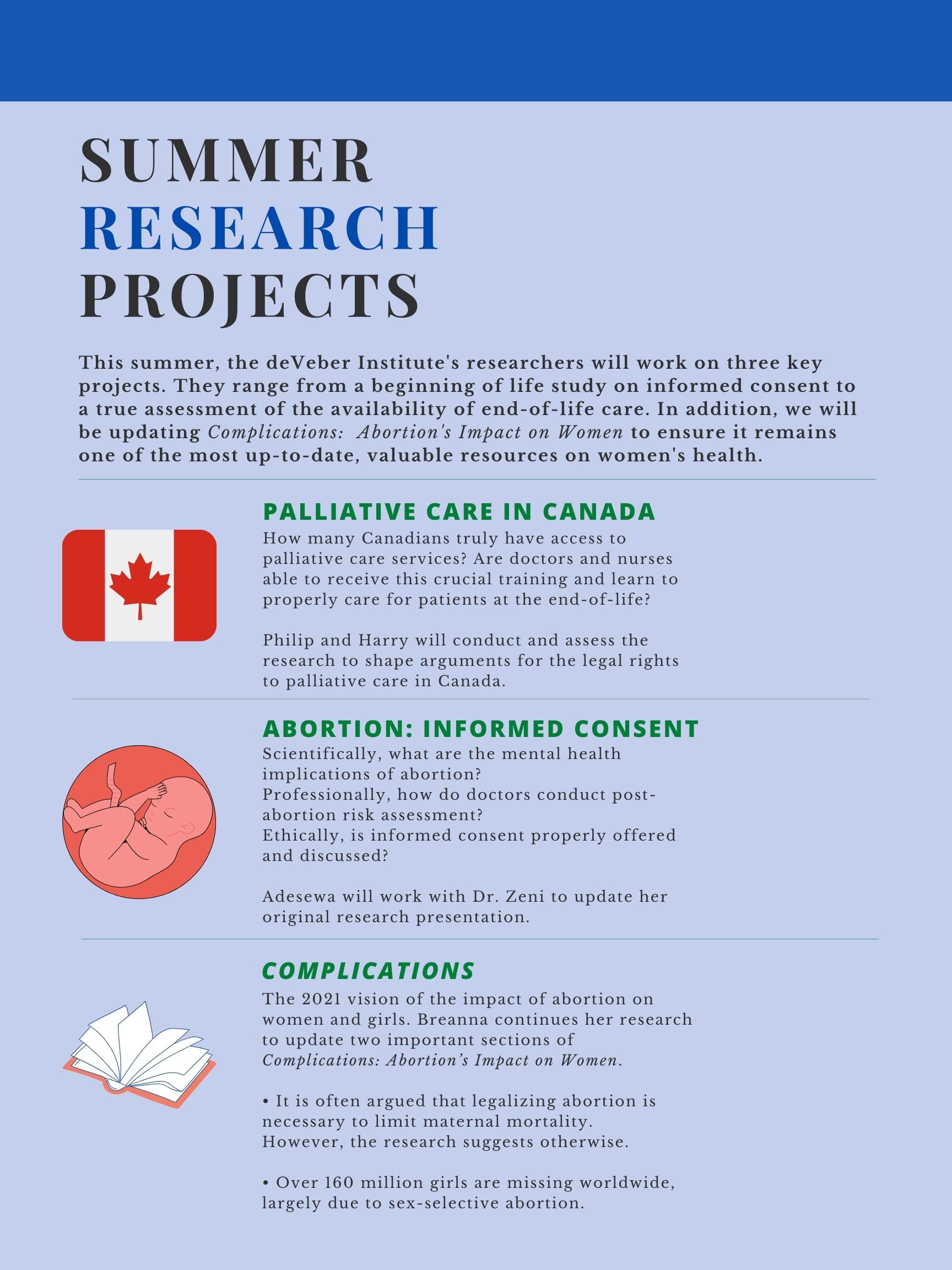 how to do a summer research project